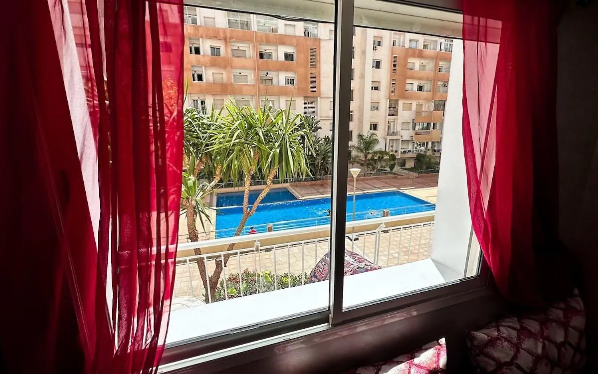公寓 Studio Equipe Vue Piscine 阿加迪尔 摩洛哥